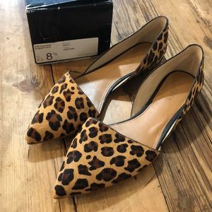 JCrew Zoe Calf Hair D’Orsay Flats